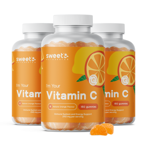 3x Vitamín C 240 mg, spolu 450 gumových cukríkov