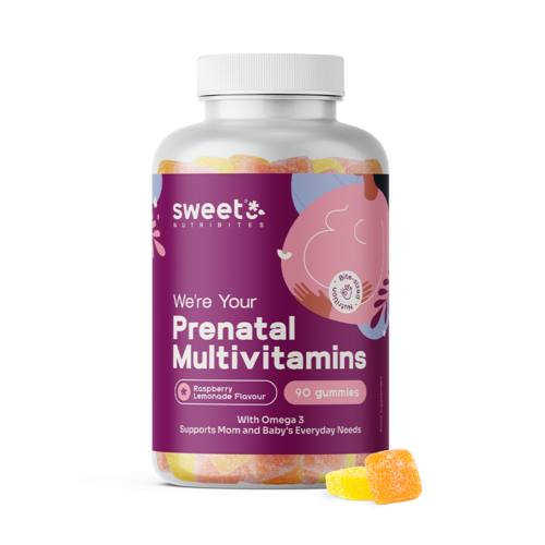 Prenatálne multivitamíny + omega-3, 90 gumových cukríkov