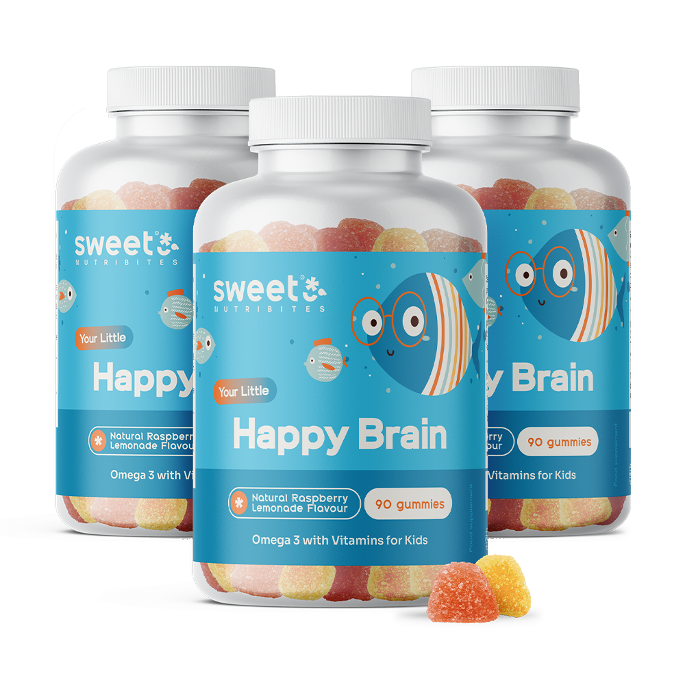 Happy Brain - gumové cukríky pre deti s omega-3 mastnými kyselinami