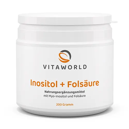 Inozitol + kyselina listová - vo forme prášku.